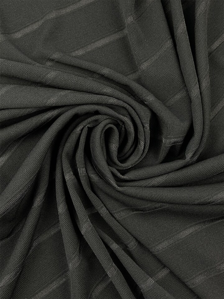 Black Satin ITY Silky Stretch Knit Fabric for Dressmaking, 128cm / 50" Wide - per metre