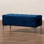 Sapphire Blue Plush Velvet