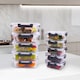 image 3 of Alivio Pack of 10 Food Storage Containers, Meal Prep Containers with Leakproof Lid, Airtight Lunch Box, Microwave, Oven, Freezer & Dishwasher Glass Storage Box (Transparent, Set of 10pc)