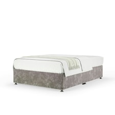Majestic 1000 Pocket Sprung Silver Chenille Divan Set Small Single