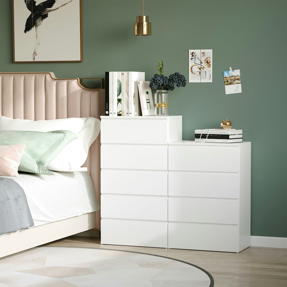image 1 of HOMCOM 4 Drawer Cabinet Storage Cupboard Sideboard Organiser