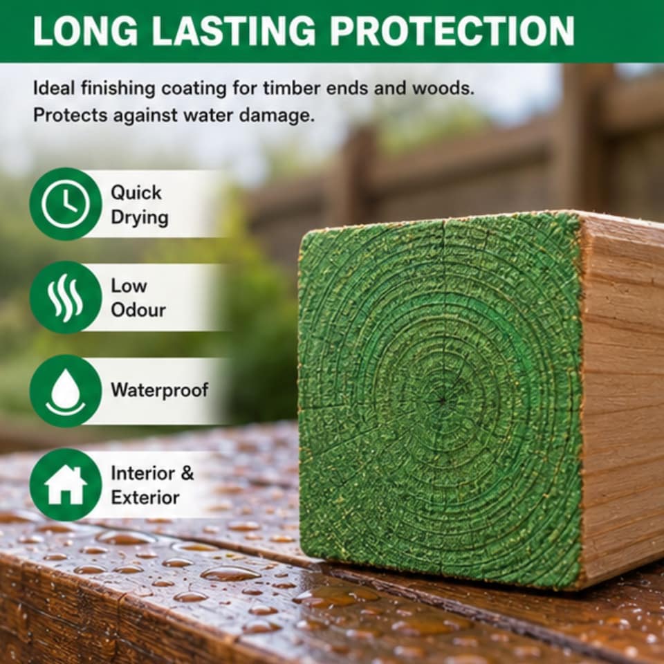 image 1 of Rustins Advanced End Grain Wood Preserver Green 500ml
