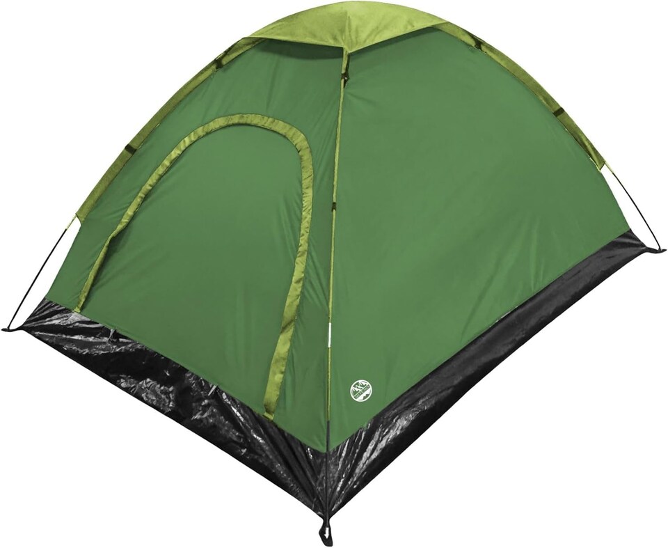 image 1 of Six Peaks Revel 2 Person Camping Tent, Lightweight Festival Dome Shelter, 1500mm Water Resistant Polyester, Easy Pitch Fibreglass Poles, Carry Bag, Green