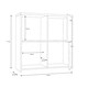 image 4 of Best Chest 4 Door Storage Cabinet White & Oak White