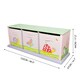 image 3 of Teamson Kids Magic Garden Kids Wooden Storage Cubby Bench with 3 Drawers, Pink