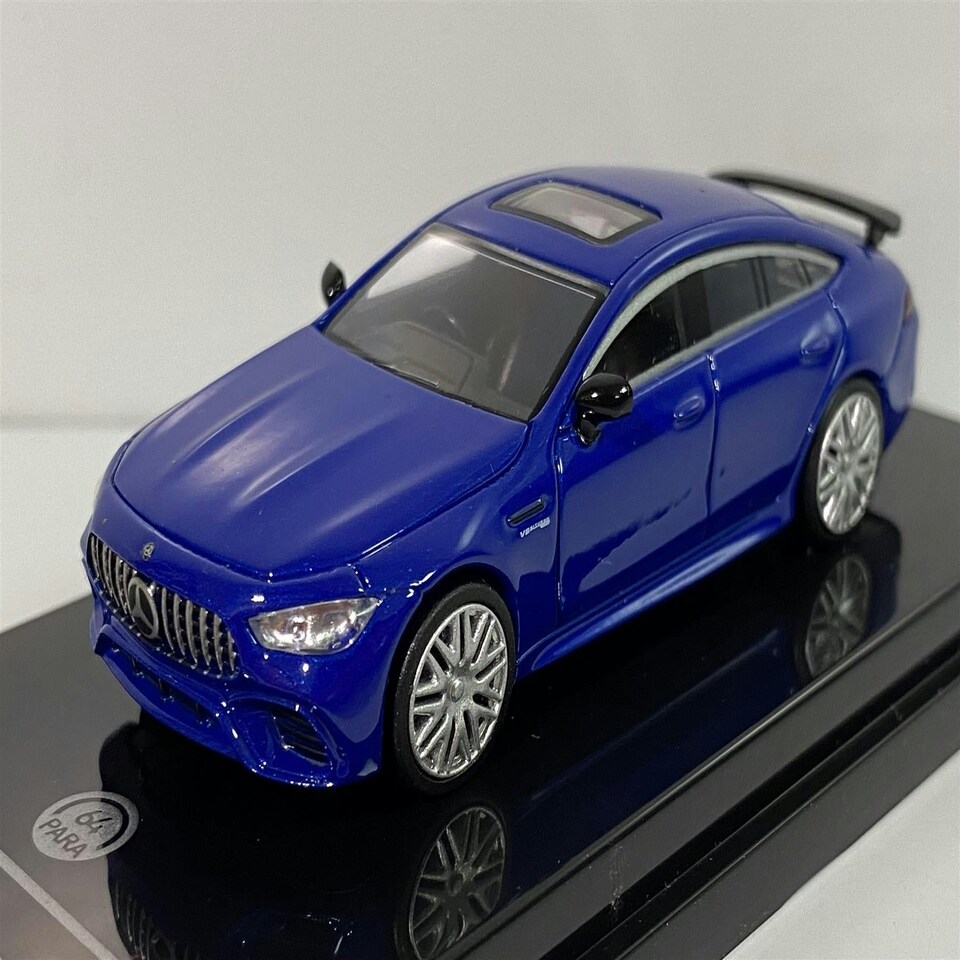 image 1 of Mercedes Benz AMG GT63 S RHD 2019 Metallic Blue 1:64 Scale Paragon 65281R