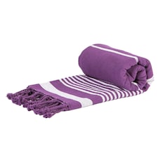 Nicola Spring Deluxe Cotton Turkish Bath Towel - Purple | Purple | Purple