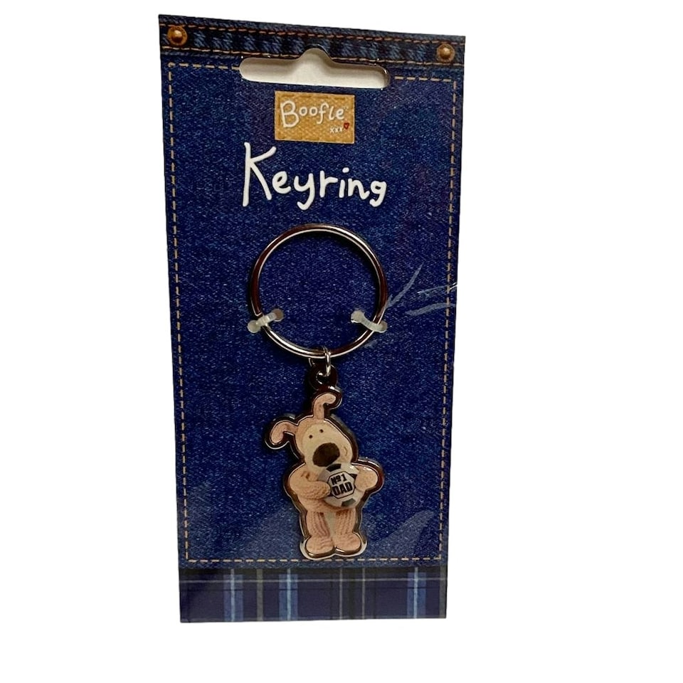 image 1 of Boofle No1 Dad Keyring Perfect Gift For Birthday Father's Day or Christmas