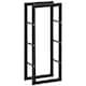 image 9 of HOMCOM 100cm Metal Firewood Log Holder Rack Elevated, Base Side Rails