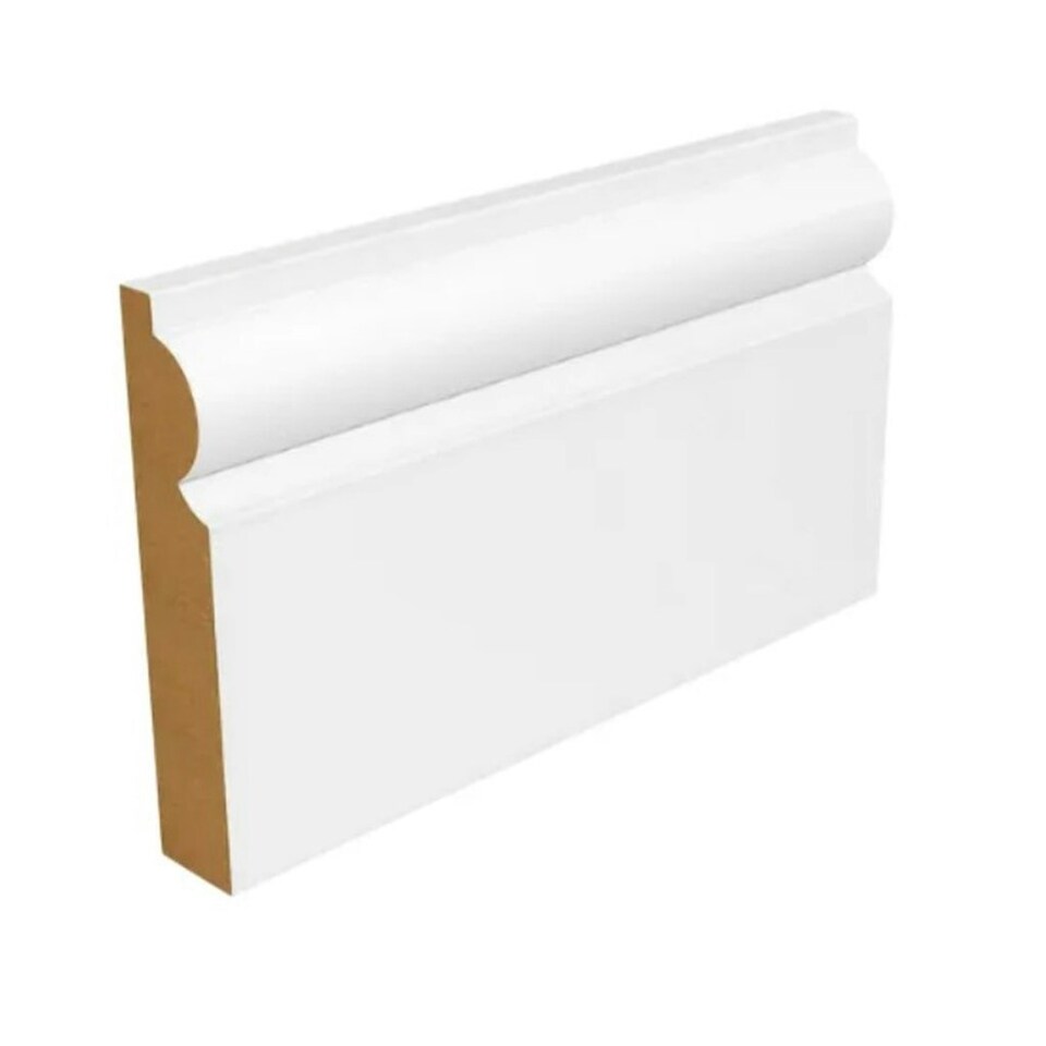 PACK OF 15 (Total 15 Units) - 14.5mm MDF Torus Skirting 14.5mm x 119mm x 4200mm