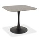 image 1 of Bentley Designs - Carter Grey Sintered Stone Dining Table With Black Sand Powder Coated Base