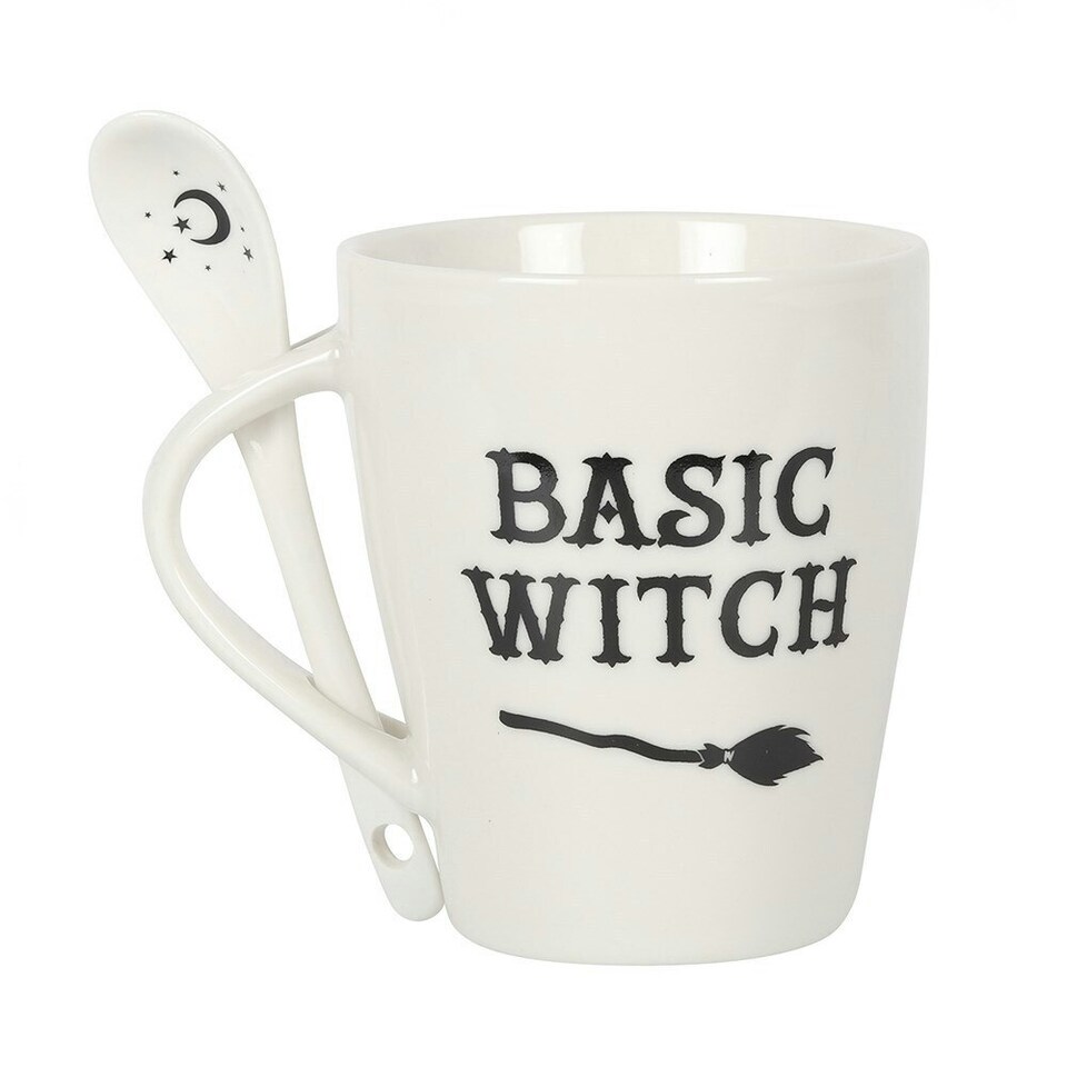 image 1 of Something Different Basic Witch Ceramic Mug Set - White - One Size