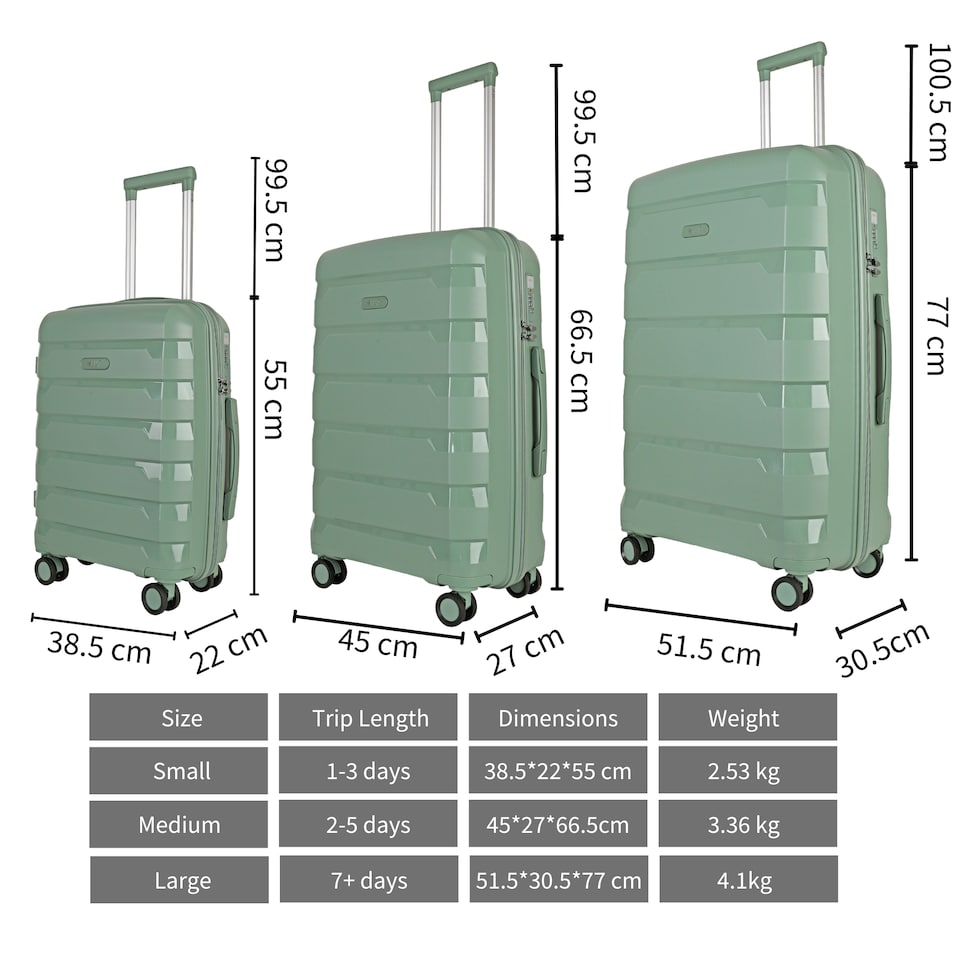 image 1 of Medium Suitcase 24’ Inch Hard Shell Checked Luggage - Lightweight & Durable, USB Charging Port, Secure TSA Lock, Dual Spinner Wheels