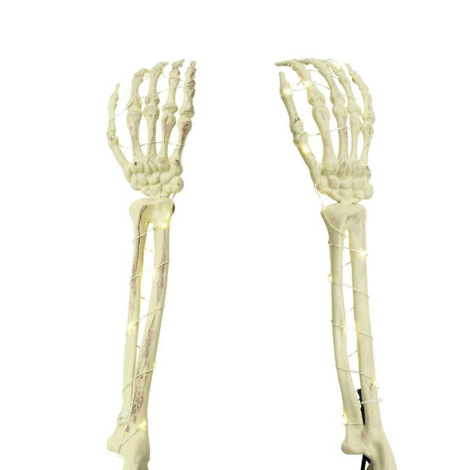 image 1 of Set of 2 Skeleton Hands Stake Lights