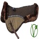 image 4 of Rhinegold Luxe Fur Saddle Pad Brown | Colour: Brown/Natural
Size: Full