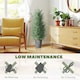 image 4 of HOMCOM 90cm Artificial Cypress Trees Set of 2, UV Resistant Artificial Plants with Decorative Pot, Fake Plants for Indoor Outdoor Decor, Green | Green