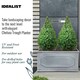 image 3 of Faux Lead Chelsea Trough Light Stone Garden Planter W30 H30.5 L71 cm, 64 ltrs Cap.