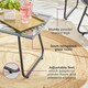 image 4 of Neo Grey 4 Piece Bamboo Style Table & Chairs Set With Cover