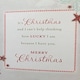 image 8 of Partner With All My Love Die Cut And Ribbon Design Christmas Card