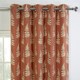 image 7 of Esher Eyelet Curtains - Orange - 229cm x 229cm
