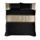 image 3 of Capri Polycotton Duvet Cover Set With Pillowcase Gold | Double