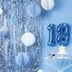 image 6 of Baby Blue Foil Door Curtain Backdrop 92cm x 244cm - Pack of 5