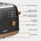 image 3 of VonShef 3000W Kettle and 1500W Toaster Bundle Set Black