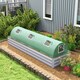 image 2 of Outsunny PE Mini Greenhouse, 3 M Portable Tunnel Green House w 5 Mesh Windows