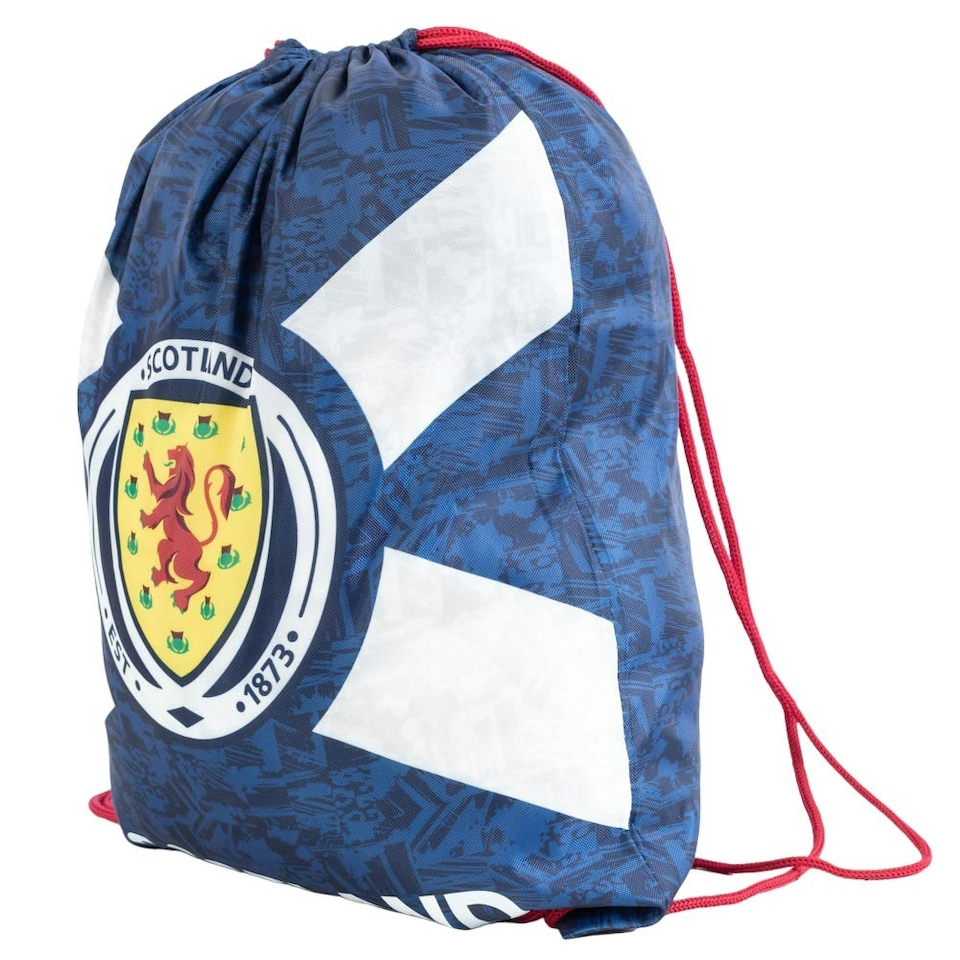 image 1 of Scottish FA Gym Drawstring Bag - Dark Blue/White/Red - One Size Blue | One Size