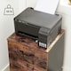 image 5 of Rolling File Cabinet with 2 Drawers for A4 and Letter Documents, Mobile Office Storage Unit