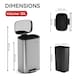 image 7 of CozyLiving 30L Kitchen Pedal Bin Bathroom & Office Rubbish Waste Bin