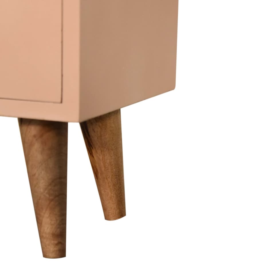 image 1 of Blush Pink Hand Painted Bedside