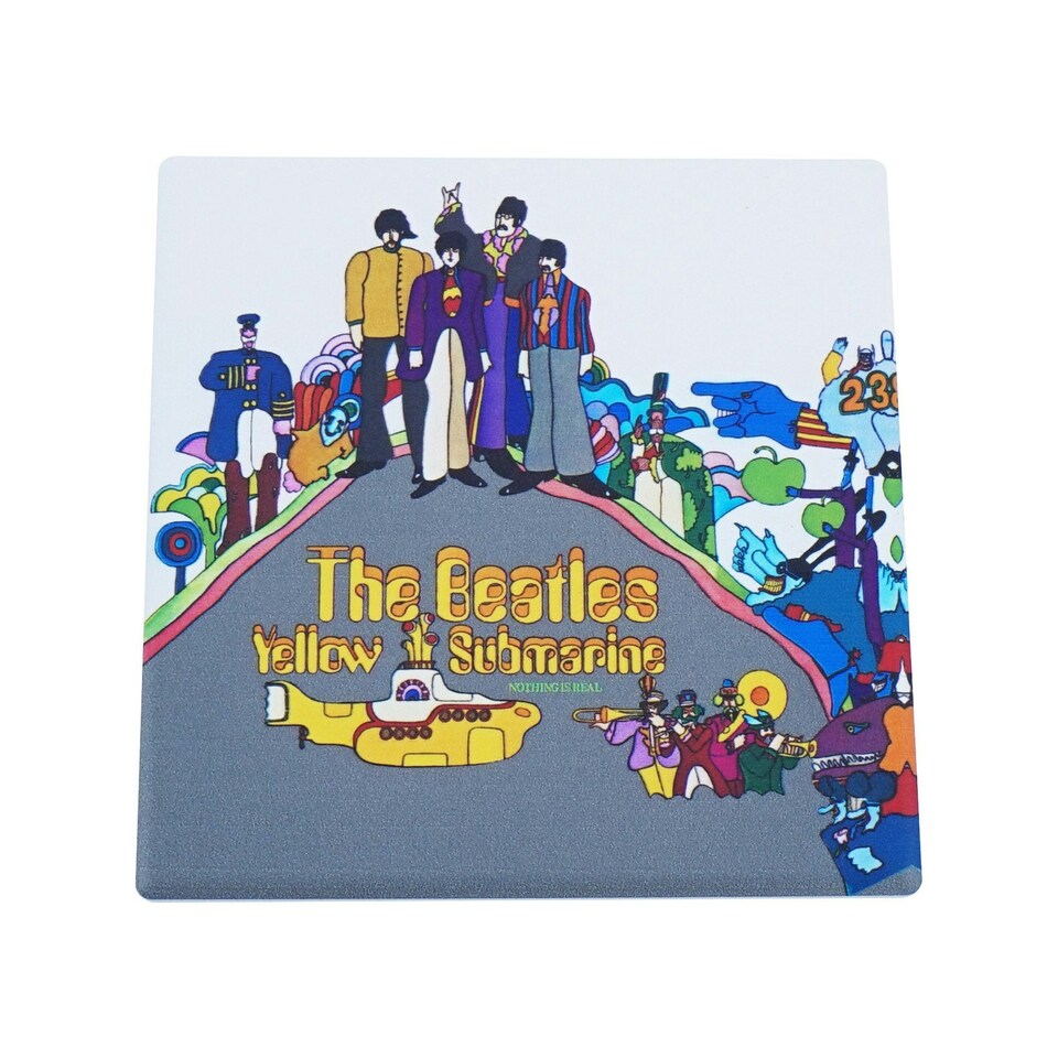 image 1 of Coaster Single Ceramic Square - The Beatles (Yellow Sub)
