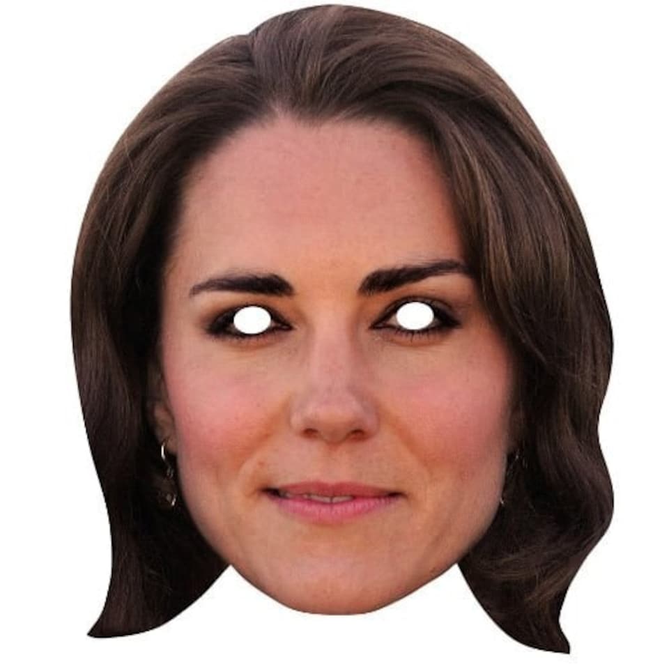 Kate Middleton Princess of Wales Cardboard Face Mask