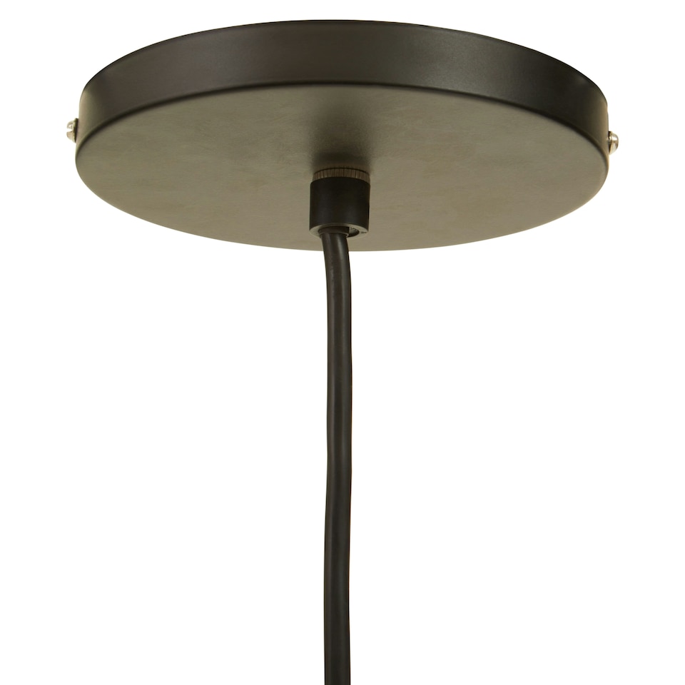 image 1 of Interiors by Premier Black Rattan Pendant Lamp, Eco-friendly Hanging Rattan Pendant Light, Durable Hanging Rattan Ceiling Lamp