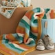 image 2 of Tutti Bambini Chunky Knitted Baby Blanket - Run Wild