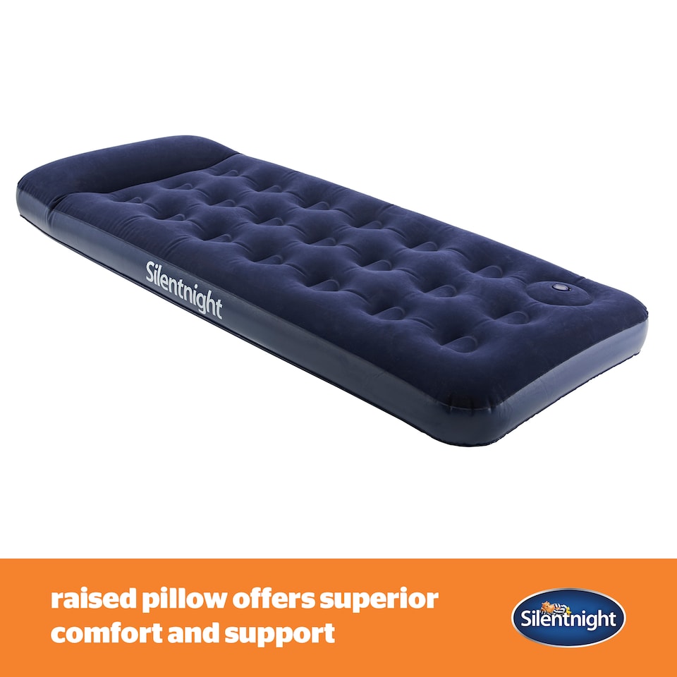 image 1 of Silentnight Flock Airbed With Integrated Foot Pump