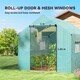 image 5 of Outsunny Tunnel Greenhouse W UV-resistant PE Cover, Wide Door, 2 x 3(m), Green