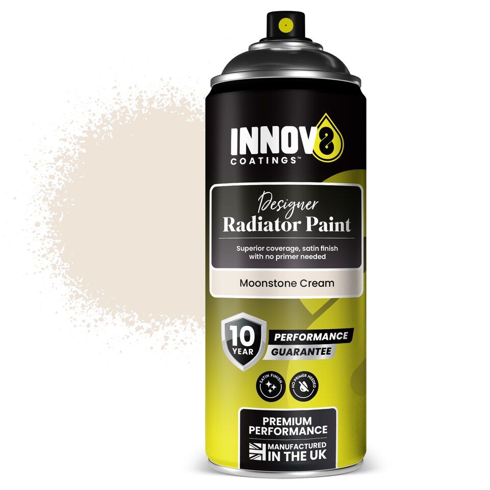 image 1 of Innov8 Coatings Radiator Spray Paint - 400ml - Moonstone Cream - Satin Finish | Moonstone Cream  | 400ml
