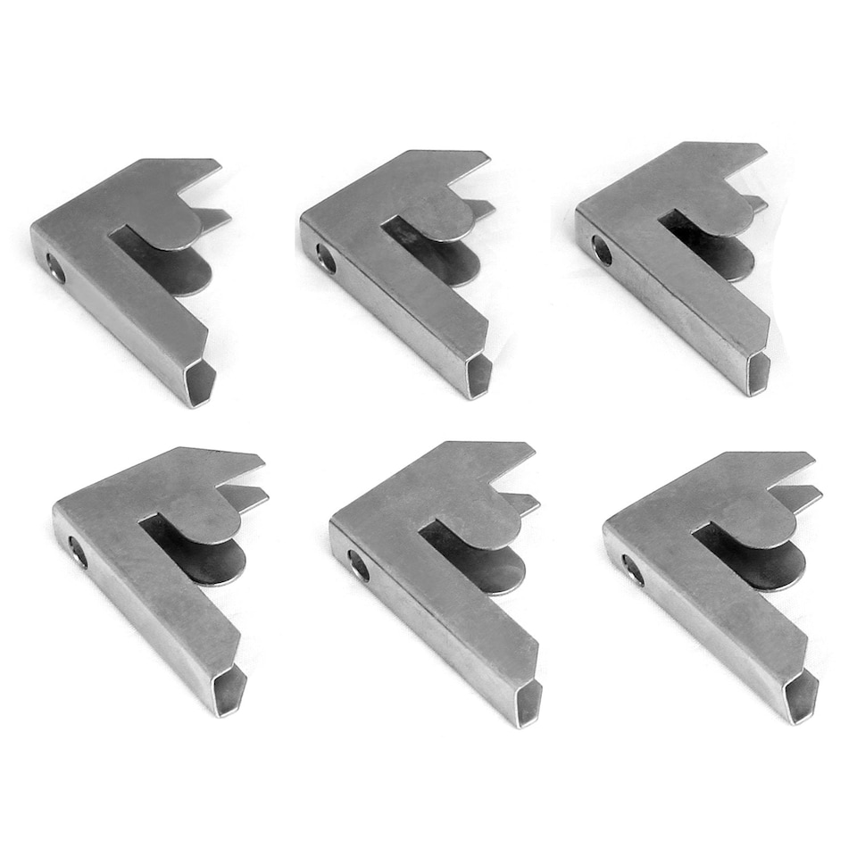 image 1 of Monster Racking Galwix Bay Connectors (6 pack) Silver