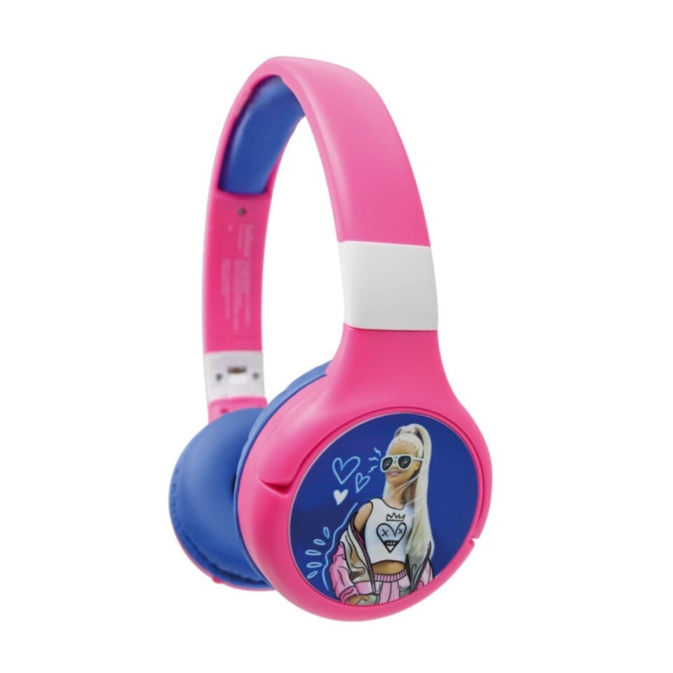 image 1 of Lexibook HPBT010BB Barbie Bluetooth & Wired Foldable Headphones