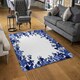 image 2 of Winter Floral Frame (Rug) Blue | Small: 60x110cm