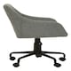 image 4 of Interiors by Premier Brent Tufted Grey And Black Home Office Chair