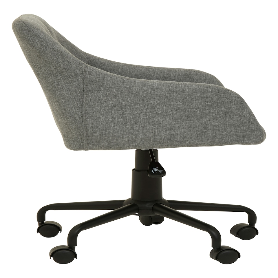 image 1 of Interiors by Premier Brent Tufted Grey And Black Home Office Chair