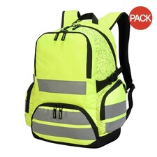 Shugon London Pro Hi-Vis Backpack (Pack of 2) - Hi-Vis Yellow - One Size