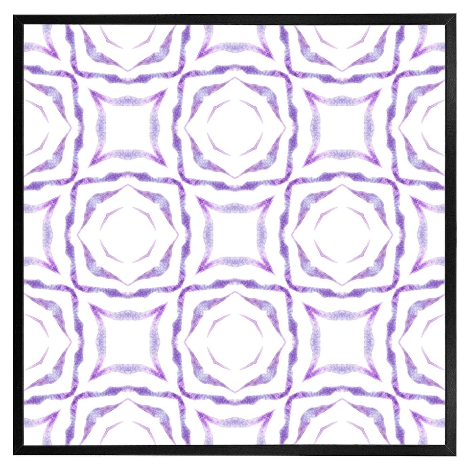 image 1 of Purple brilliant boho (Picture Frame) White | XS