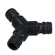 image 2 of 3 Way Garden Hose Pipe Coupler Connector Joiner + 3 Hozelock Quick Release Fittings 2pk