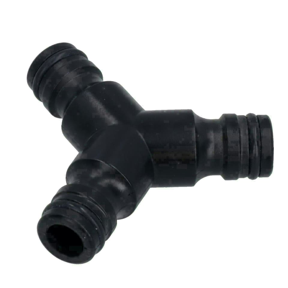 image 1 of 3 Way Garden Hose Pipe Coupler Connector Joiner + 3 Hozelock Quick Release Fittings 2pk