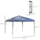image 7 of Outsunny 3x3(m) Pop Up Gazebo Marquee Tent for Garden w/ Carry Bag Grey