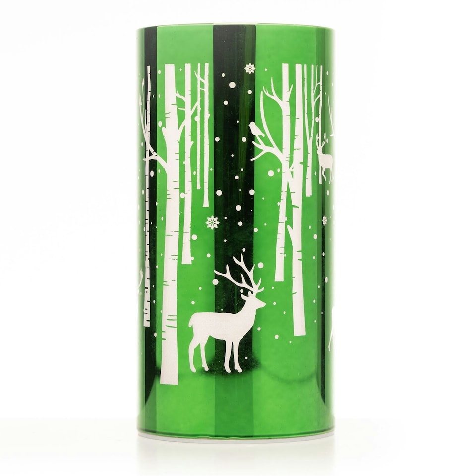 image 1 of 18cm Christmas Decorated Vase